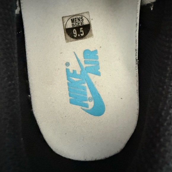 Nike Air Jordan 1 Retro Black, White and Teal Low-Top Sneakers - Picture 5 of 5